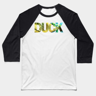 Psychedelic Floating Duck Baseball T-Shirt